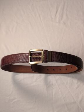 Men's Genuine Lizard Belt